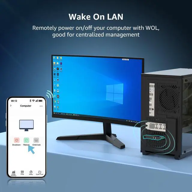 Alt view image 7 of 7 - 10G Base-T PCI-e Network Card, Marvell AQC113 Controller,  10Gb Ethernet Adapter Support WOL, 10Gbe RJ45 Port NIC Card, Windows10/11/Windows Server/Linux