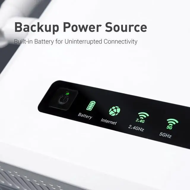 Alt view image 2 of 7 - GL-XE3000 (Puli AX) 5G Router with Dual SIM Card Slot, Wi-Fi 6 Cellular Routers, Built-in Battery, Multi-WAN, VPN, OpenWrt, Secure 5G Router for Office, Retail, nts, Business