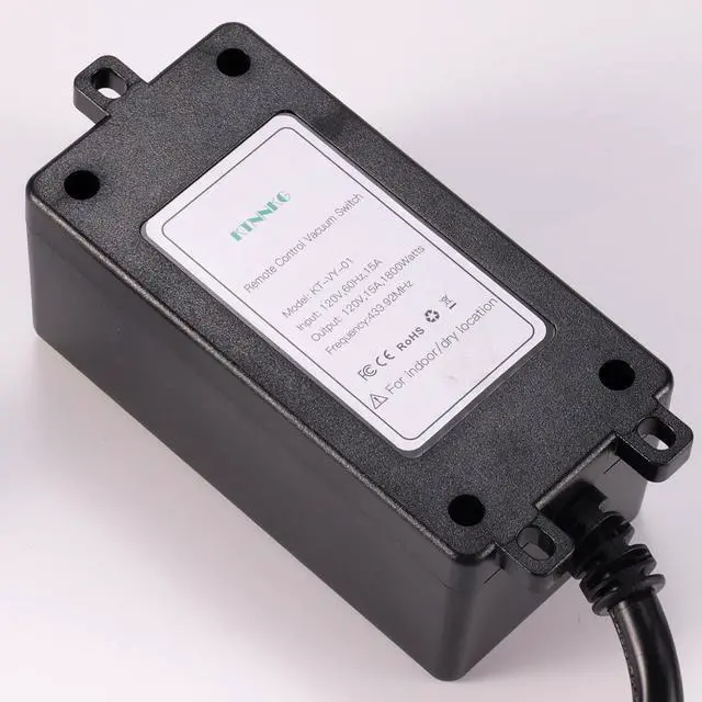 Alt view image 7 of 7 - Remote Automatic Vacuum Switch, 120V Wireless Dust Collector Ster Outlet, Auto On Off Switch with 2 Remotes, Support 5S 10S Delay(Continue Clea Debris)