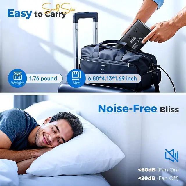 Alt view image 7 of 7 - 800W Pure Sine Wave Voltage Converter US to Europe- 220V to 110V Converter for European Travel, Step Down Transformer w/ 35W PD USB for Hair Straightener Curler CPAP Toothbrush Laptop Cell Phone