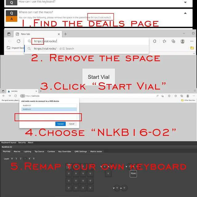 Alt view image 3 of 7 - Macro Pad,Programm Designer Macro Keyboard, 16 Keys Triple Knob and Screen with Macro Keypad,One Handed Gaming Keyboard for iOS,Windows (Black)