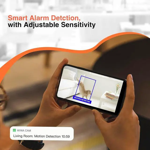 Alt view image 3 of 4 - WiFi 4K Ultra HD Hidden Camera, Video Cam with Motion Detection, App Control, Cloud & SD Storage, 800mAh Battery, Video-only
