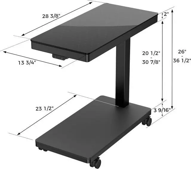 Alt view image 5 of 7 - Height Adjust Computer Tower Stand, Illnated Glass Panel PC Stand w/RGB Lights, 2-Tier CPU Holder C Under Desk, PC Floor Stand for Office Gaming, APP Control