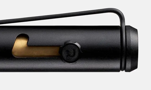 Alt view image 3 of 7 - Ridge Bolt Action Pen - CNC Machined ryday Carry Pen, Knurled Grip, Pressurized Refill, Manganese Sp Steel Clip, Compact Pocket EDC Pen with Schmidt EasyFlow 9000 (Royal Black)