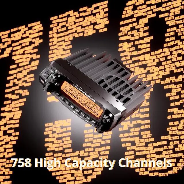 Alt view image 5 of 7 - DB50 Dual Band Mobile Radio Transceiver, UHF VHF 50W High Power Amateur Ham Radio, Multi-Band Receiver with Detach Front Panel, Programming C, CTCSS/DCS, Chirp Programm