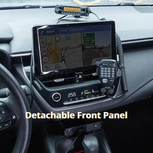 Alt view image 3 of 7 - DB50 Dual Band Mobile Radio Transceiver, UHF VHF 50W High Power Amateur Ham Radio, Multi-Band Receiver with Detach Front Panel, Programming C, CTCSS/DCS, Chirp Programm