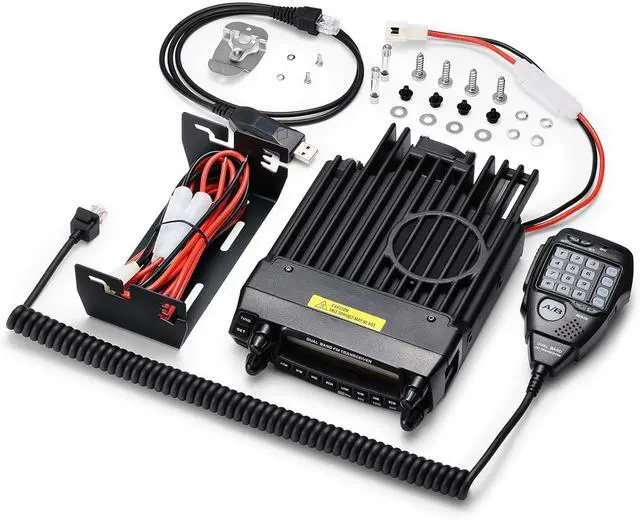 Alt view image 7 of 7 - DB50 Dual Band Mobile Radio Transceiver, UHF VHF 50W High Power Amateur Ham Radio, Multi-Band Receiver with Detach Front Panel, Programming C, CTCSS/DCS, Chirp Programm