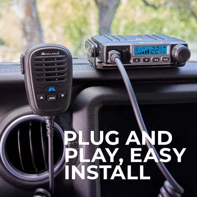 Alt view image 4 of 7 - MXT115AGVP3 - 15 Watt GMRS MicroMobile Two Way Radio - Off Roading Outdoor Farm Radio - Extended Range 3dB gain Ghost Antenna, Antenna C, Mounting Bracket - Farm Tractor Bundle