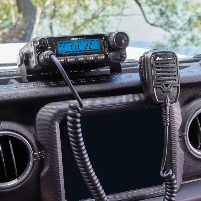 Alt view image 3 of 7 - ® MXT500 50-Watt GMRS Mobile Radio - for Farms, Ranches, Overlanding, Trails, and Off-Roading - 8 Repeater Channels, Compact Design, External Magnetic Mount, 2.1dB Unity Gain Antenna