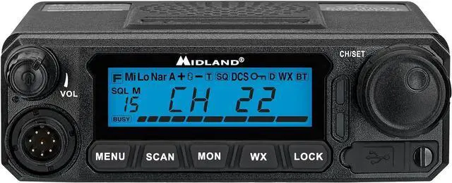 Alt view image 6 of 7 - ® MXT500 50-Watt GMRS Mobile Radio - for Farms, Ranches, Overlanding, Trails, and Off-Roading - 8 Repeater Channels, Compact Design, External Magnetic Mount, 2.1dB Unity Gain Antenna