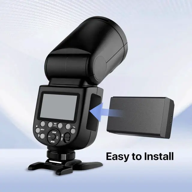 Alt view image 5 of 7 - 2 Pack 3500mAh Replace Battery Compatible with VB30 VB26 VB26A VB26B Camera Flash Speedlite Battery for V1/V1 PRO/AD100 PRO/V850III/V860IIIModel:VB30 PRO