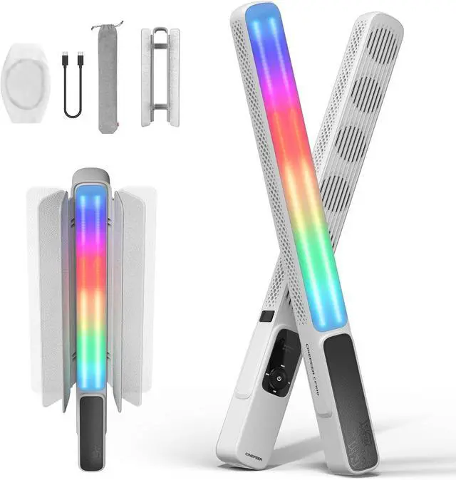 Main image of CINEPEER CF100 100W RGB Light Stick Handheld LED Video Light Wand 2700K-6500K CRI 96+ TLCI 98+ Port Fill Light with 6 Light Effect Continuous Output Photography Tube Combo