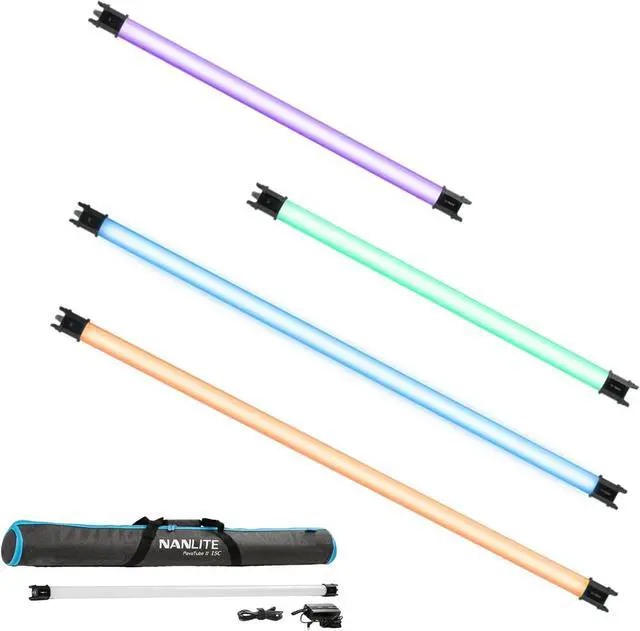 Main image of PavoTube II RGBWW LED Light Tube, Color RGBWW LED Pixel Tube Photography Handheld LED Video Lighting Wand with AC Chargers, Mounts, and Case Battery Powered (PavoTube II 15C 1Kit)