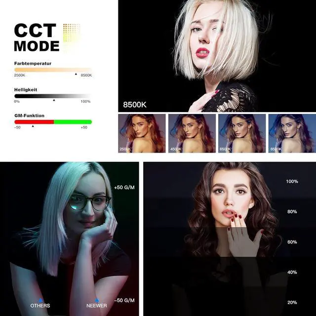 Alt view image 7 of 7 - 2Pack RGB LED Video Light Stick Wand,3200K~8500K Magnetic Photography Tube Light,360° Full RGB Light Stick with 4000mAh Battery for YouTube Video,Vlog,Live Game Streaming