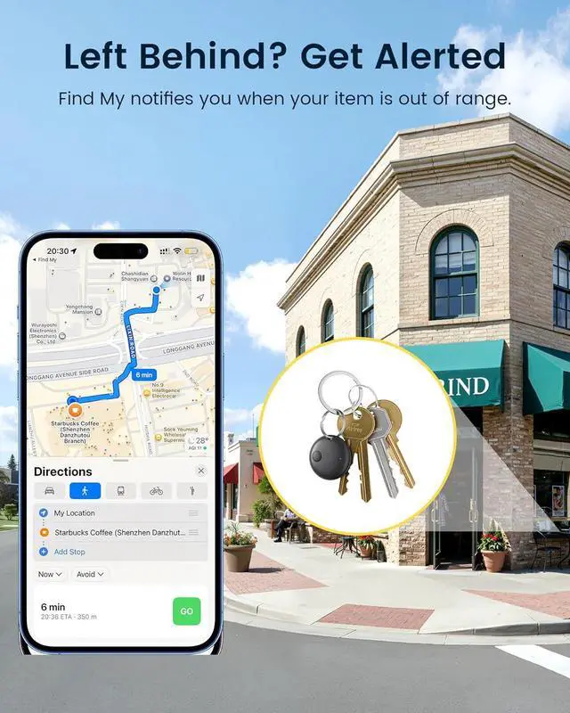 Alt view image 4 of 7 - 4 Pack Bluetooth Tracker, Works with nd My (iOS Only), Smart Item nder with Loud Sound, Key nder Air Tracker Tags, Tracker Tag Locator for Keys, Luggage, Satchel (Black)