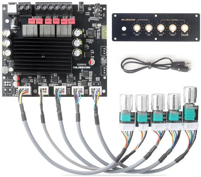 Main image of S200HS-W Power Amplier Board Bluetooth5.2 TPA3221 Chip with Subwoofer 2.1 Channel 100W×2+200W,Audio Power Amplier Module (S200HS-W)