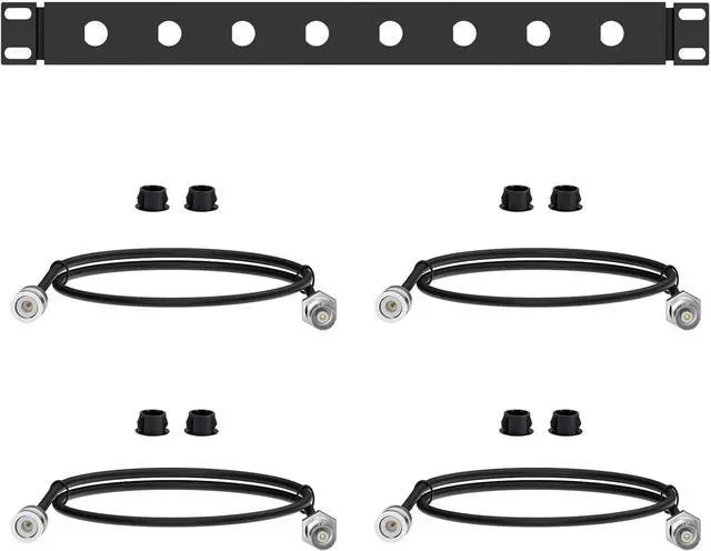 Main image of BNC Antenna Kit19inch Antenna Re-Location Rack Mount KitFour BNC Connecting Cables 2FTCompatible with Full-Rack Wireless Systems