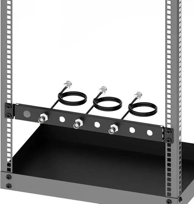 Alt view image 3 of 6 - BNC Antenna Kit19inch Antenna Re-Location Rack Mount KitFour BNC Connecting Cables 2FTCompatible with Full-Rack Wireless Systems