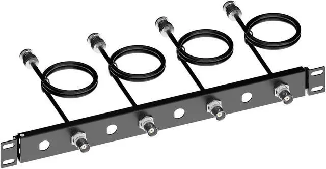 Alt view image 6 of 6 - BNC Antenna Kit19inch Antenna Re-Location Rack Mount KitFour BNC Connecting Cables 2FTCompatible with Full-Rack Wireless Systems