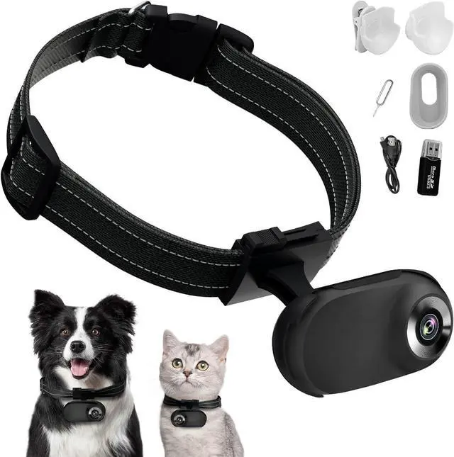 Main image of HD 1080P Cat Camera Collar with Video Record Wireless Mini Sport cam,Small Action Cameras,Body Camera for Pet Supplies/Stuff,Outdoor/Inoor Birthday Gift No Wi