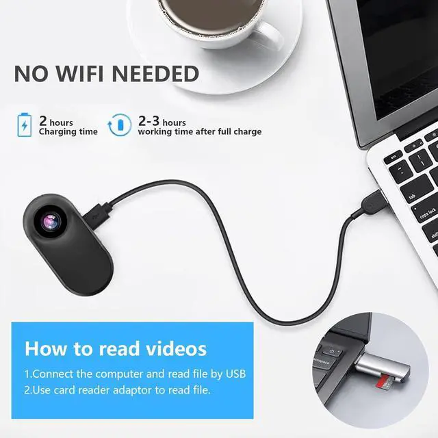 Alt view image 7 of 7 - HD 1080P Cat Camera Collar with Video Record Wireless Mini Sport cam,Small Action Cameras,Body Camera for Pet Supplies/Stuff,Outdoor/Inoor Birthday Gift No Wi