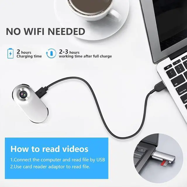 Alt view image 6 of 7 - HD 1080P Cat Camera Collar with Video Record Wireless Mini Sport cam,Small Action Cameras,Body Camera for Pet Supplies/Stuff,Outdoor/Inoor Birthday Gift No Wi