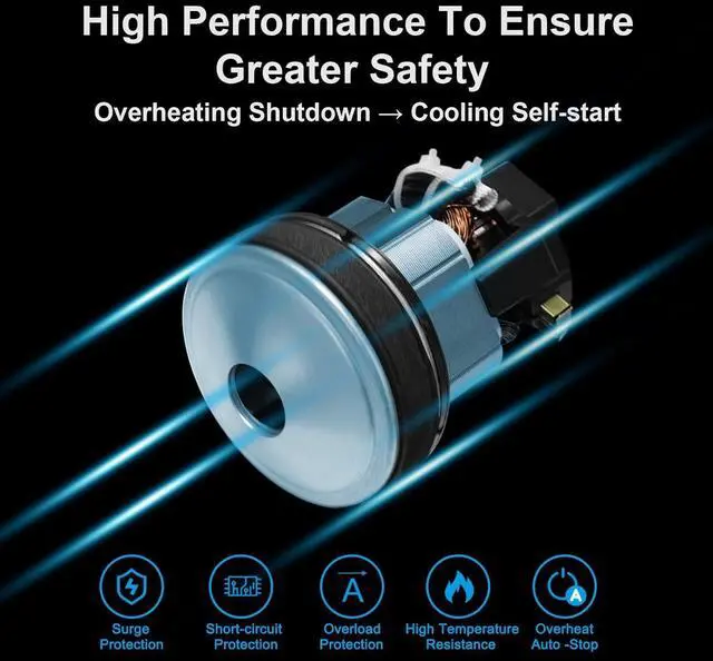 Alt view image 3 of 7 - Electric Air Pump for Inflatables 600W Air Mattress Pump,Portable Bed Pump for Gymnastics Mat Pool Toy Float Raft Airbed Quick Inflate/Deflate with 4 Nozzles 110-120V AC