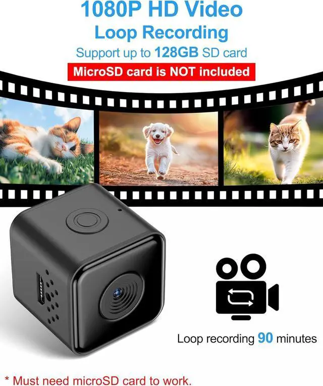 Alt view image 3 of 7 - Cat Camera Collar, 1080P Video Recording Cameras for Pets,XS-Size,No App,No Wi-, Cordless Cat & Dog Collar Camera,POV Cam(No Micro-SD Card Included)