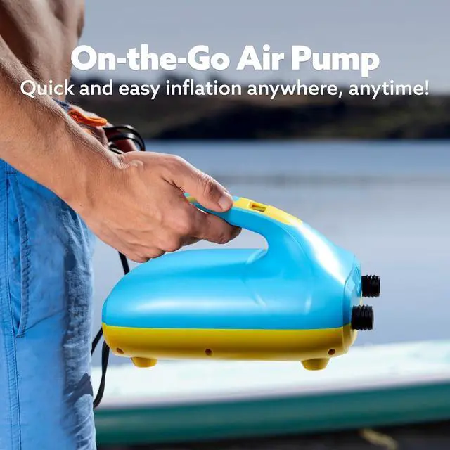 Alt view image 7 of 7 - Electric Paddle Board Pump, 20 PSI High-Pressure Dual-Stage Inflation SUP Air Pump with Auto-Off Function, 12V DC Car Connector for Inflatable Paddle Boards, Kayaks, Boats, and Air Mattresses