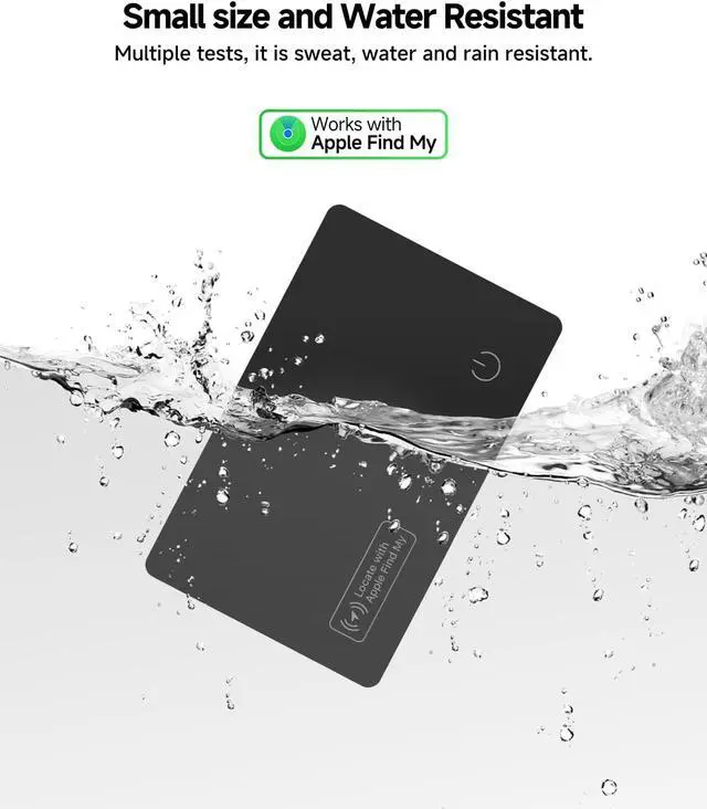 Alt view image 6 of 7 - 4 Pack Smart Card Wallet Tracker, Wireless Charging Tracker Card 1.6mm Thin nder with   nd My (iOS Only) for Child Backpacks, Wallets, Business, Passport