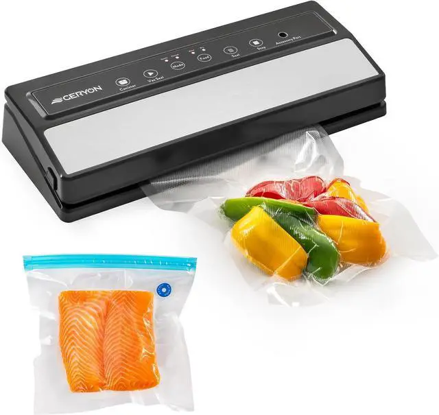 Main image of Vacuum Sealer Machine  Automatic Food Vacuum Sealer for Dry & Moist Food, Compact with LED Touch Panel, Includes Zipper Bags & Roll, Perfect for Sous Vide & Freezer Storage (Silver)