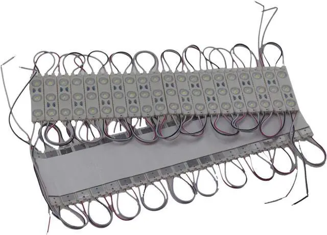 Alt view image 4 of 7 - Super Bright 200pcs 2835 3 LED Module Red Waterproof rative Light for Letter Sign Advertising Signs with Tape Adhesive Backside (Red)