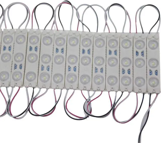 Alt view image 3 of 7 - Super Bright 200pcs 2835 3 LED Module Red Waterproof rative Light for Letter Sign Advertising Signs with Tape Adhesive Backside (Red)