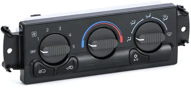 Main image of Front Climate Control Module Panel for GMC Sierra Chevy Silverado 1999-2002 599-266/15054697/ 15753264/19244873/ 9361355 Heater A/C Control Switch Air Conditioning Climate Control Module