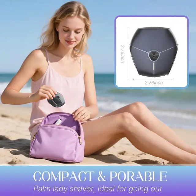 Alt view image 5 of 7 - Electric Shavers for Women, Womens Electric Leg Shaver Cordless Painless Facial Hair Removal for Arms and Underarms Bikini Trimmer Electronic Razors for Shaving Portable and Safe Wet and Dry Use