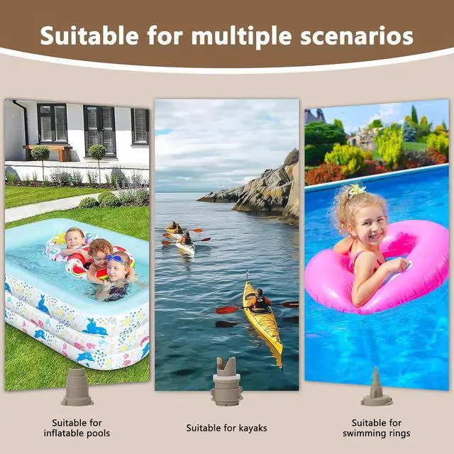 Alt view image 5 of 7 - Portable Electric Air Pump for Inflatables,Super Strong Fast Inflate & Deflate Inflatable Boat,2500mAh Battery Type-C Charged Air Pump for Water Floats,Air Mattress,Vacuum Storage Bags,Swimming Pool