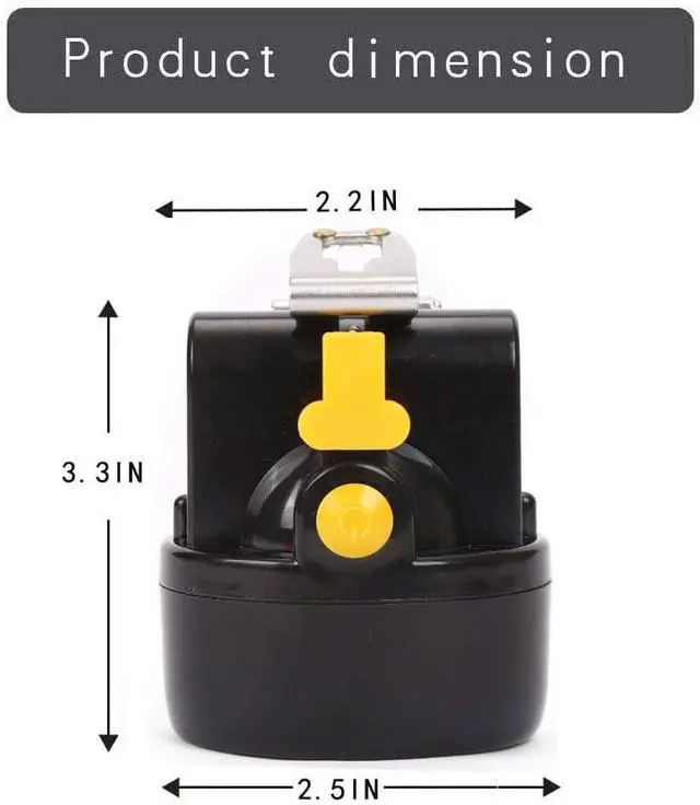 Alt view image 4 of 6 - Waterproof Explosion Proof Safety Mining Headlight Rechargeable LED Miners Head Light Flashlight Underground Head Lamp Coal Mining Lights for Hard Hat (Yellow)