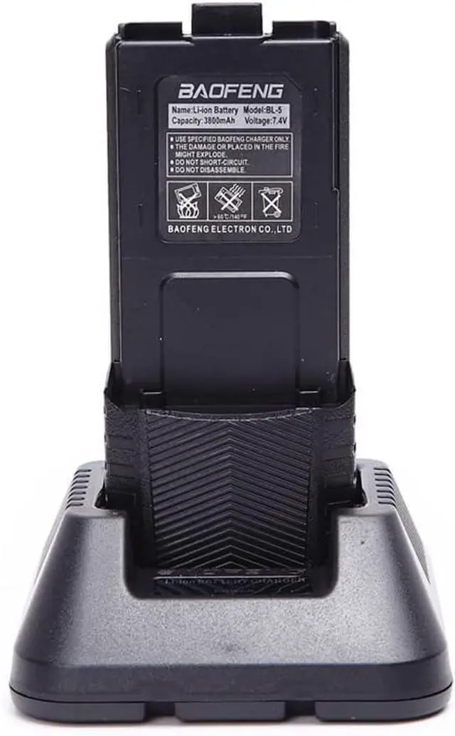 Alt view image 6 of 7 - 2 Pack UV-5R Plus 8W Ham Radio Dual Band VHF/UHF Amateur Two Way Radio Handheld Long Range Walkie Talkies for Adults with Tactical High Gain Antenna, Programming Cable, Earpiece