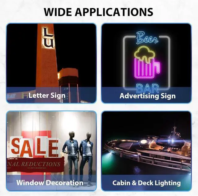 Alt view image 7 of 7 - 500 Pcs LED Module White 6500k 1.2W LED Storefront Waterproof Replacement Lights for Inflatables rative Module Light with Tape Adhesive Backside for Christmas Letter Advertising Signs