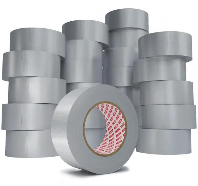 Main image of 24-Pack 9 Mil Silver Heavy Duty Duct Tape Strong Adhesive, 2 Inch x 720 Yd Duct Heavy Duty Waterproof All Weather Gray Duct Tape No Residue Sealing & Patching for Indoor&Outdoor Repair