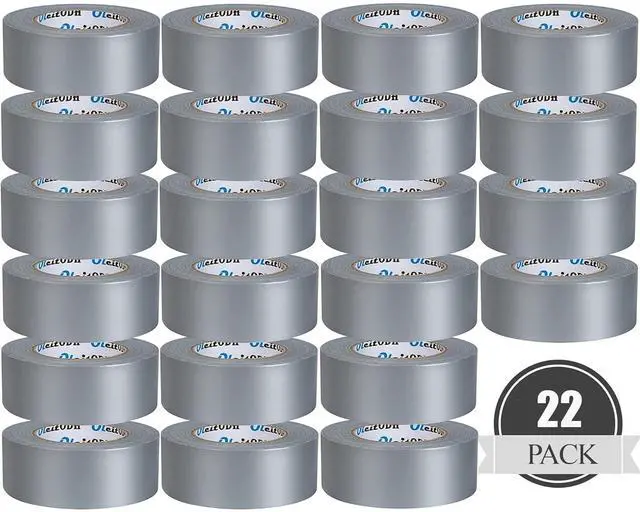 Main image of 22 Pack Silver Duct Tape Bulk, 2 inch X 660 Yards, Heavy Duty Waterproof, Strong No Residue All-Weather Duct Tape, Tear by Hand, Multi-Use for Indoor & Outdoor Repairs, Industrial, Professional Use