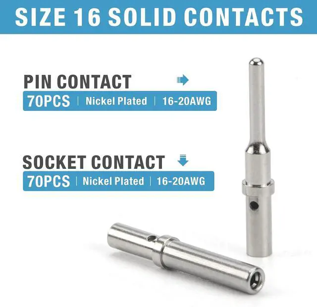 Alt view image 4 of 6 - 188PCS Deutsch DT Gray Connector Kit with Size 16 Solid Contacts in 2,3,4,6,8 and 12 Pin Congurations, Environmentally Sealed Automotive Electrical Connectors
