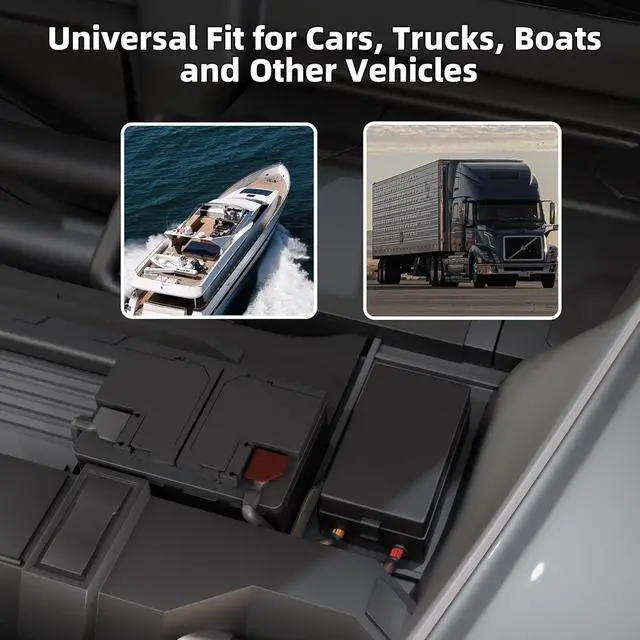 Alt view image 6 of 6 - Relay Box 12V 10 Way Relay Block and 10 Way ATC/ATO Blade Fuse Panel Pre-Wired Dustproof Fuse Relay Box for Automotive Car Marine Boat