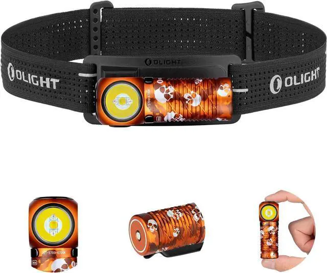 Main image of Perun 3 Mini Headlamp 1250 Lumens LED Head Flashlight,Rechargeable Headlight with Red Light Option,Perfect for Working, Hiking, Camping and Climbing (Cool White 5700K~6700K, Ghost Blaze)