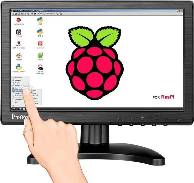 Main image of Small Touchscreen Monitor 10 inch Small HDMI VGA Touch Screen Monitor Raspi Touch Screen 1280x800 IPS Display for PC Computer Laptop