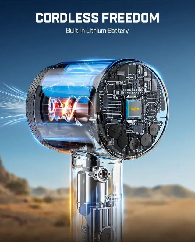 Alt view image 7 of 7 - X9 Classic Inflator/Blower 2-IN-1, Tire Inflator Portable Air Compressor with Light and Power Bank, 150PSI Cordless Air Pump for Car, Motorcle, Bike, Ball, Air Mattress, Kayak, Swimming Ring