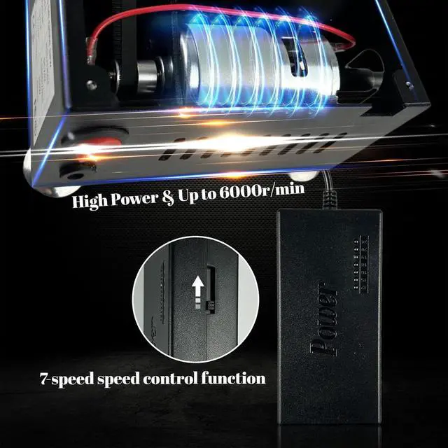 Alt view image 7 of 7 - Mini Table Saw for Crafts,Small Table Saw,Multi-Functional Desk Saws,7 Speed Control,Miniature Saws-Adjustable Blade Height,Cutting, Grinding and Polishing All In One(Simplicity)