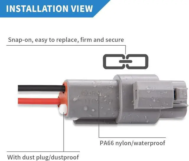Alt view image 5 of 7 - 238PCS DT Connector Waterproong Kit, 2-12 Pin Deutsch DT Connectors with 82 Pairs Size 16 Solid Contacts for Automotive & Marine Repair (ST6317)