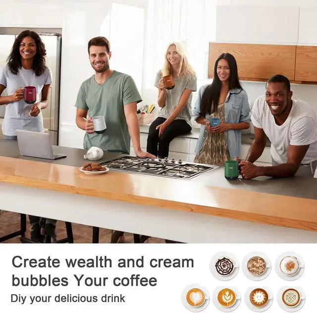 Alt view image 6 of 7 - Temperature Control Smart Mug, Self Heating Coffee Mug LED Display, 180 Min Battery Life - Hot up to 149 Fast Wireless Charger Base Improved Design coffee serving sets mug(12oz, Black)