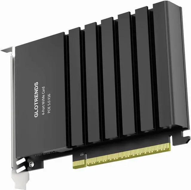 Main image of PA54 Quad M.2 NVMe to PCIe 5.0 X16 Adapter, Up to 512 Gbps for and  Platform RAID Function, Support 2280/2230 Size (PCIe Bifurcation Motherboard is Required)
